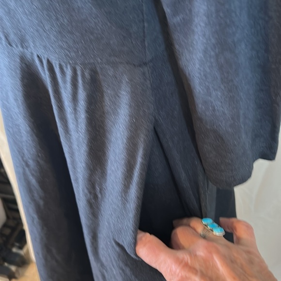 PACT SUSTAINABLE FIT AND FLAIR 95% ORGANIC COTTON 3/4 SLEEVES GREY SZ S DRESS - Picture 3 of 14